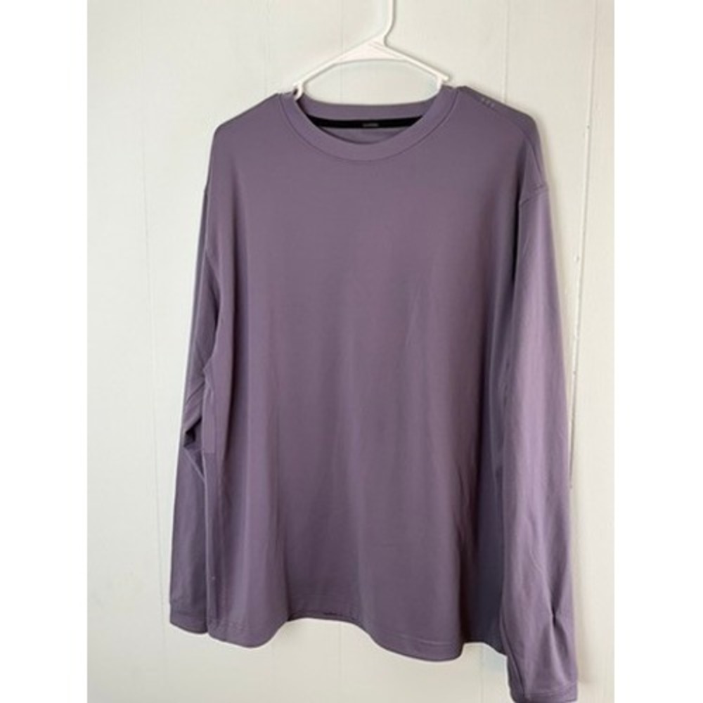 Lululemon Mens Long Sleeve Active Training Shirt Purple Size XL Better Each Day